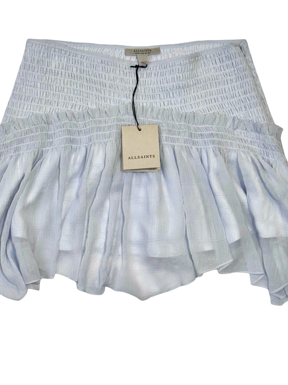 NWT AllSaints Pamela Asymmetric Mini Skirt